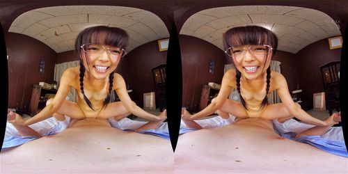 【アウロリマセガキVR】お兄ちゃん大好きな中学生のパイパン姪っ子がご奉仕フェラ→ヨダレ垂らして中イキ痙攣！