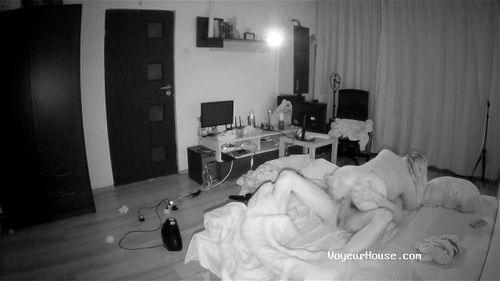 Watch Real couple having late night sex - Cam, Blonde, Voyeur Porn image