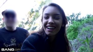 Watch Charity Crawford gets her petite pussy stretched outdoors ...