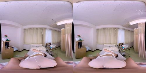 【VR×ナース白スト】患者へは優しく対応しましょう！要望が有れば患者さんへの馬乗りパコパコもOKですよ♡