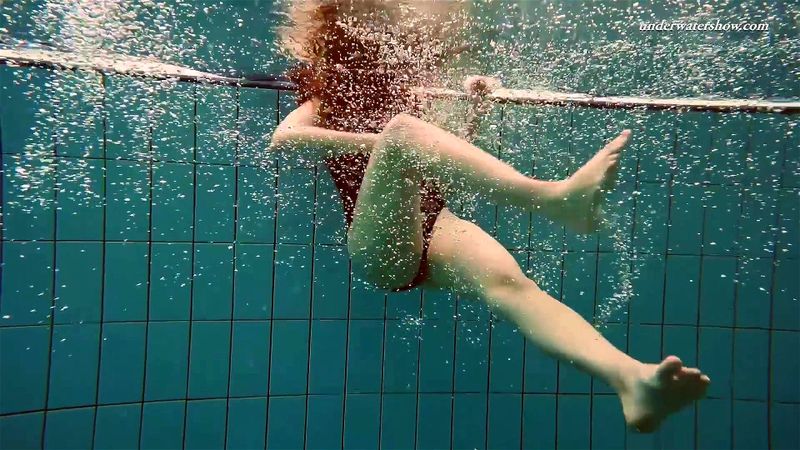 Croatian babe vesta in the pool naked