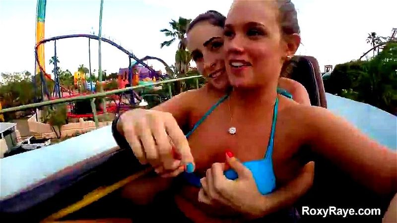 Its Cleo and Roxy Raye - Public Theme Park Lesbians