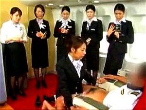 Naked Japanese Stewardess In Training