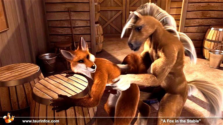 A fox in the stable