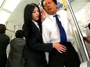 Watch Asian Handjob in Public Bus - Babe, Asian, Fetish Porn ...