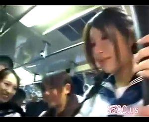 Asian Girl Groped On Bus