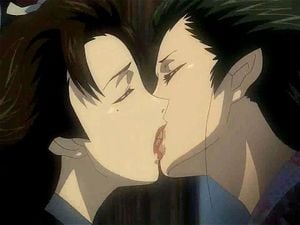 Lesbian Hentai Kissing