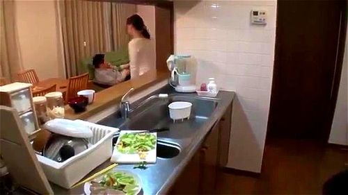 japanese housewife fucked near husband