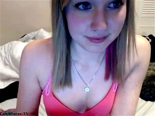 Cute blonde Aurikan tries lingerie on webcam
