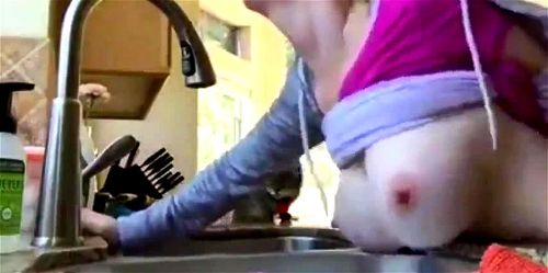 Watch Hot Amateur MILF Quick Doggystyle Sex in Kitchen - Hardcore, Homemade Porn