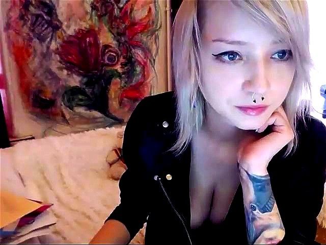 Russian blonde teen PsychoCandy webcam chat
