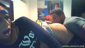 Watch Straight Trinidadian hung papi fucks TS/CD Nina Patron part ...