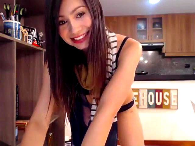 Hot brunette Aleja Storm flashes her sexy body on webcam
