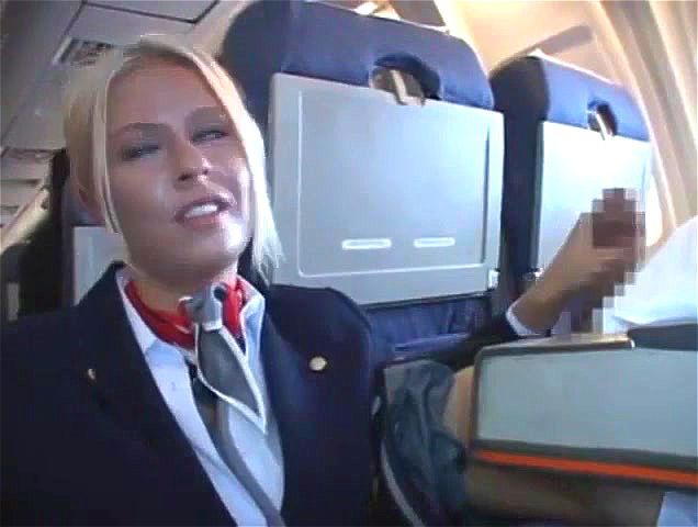 Watch blonde air hostess - Air Hostess, Riley Evans, Cum Shot Porn picture