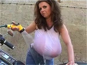 Watch Bike wash - Tits, Tease Solo, Pov Porn - SpankBang