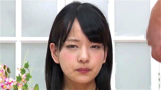 淫語ロリ女子アナ(あべみかこ)が手コキやフェラで口内射精された精子をごっくん