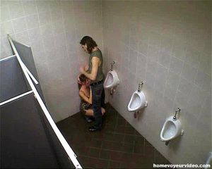 Watch A couple fucks in public restrooms - Blowjob, Horny Couple ...