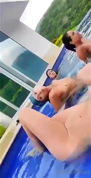 Naked Girls In A Pool