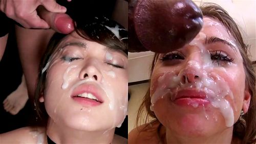 Compilation Of Faces Covered In Cum